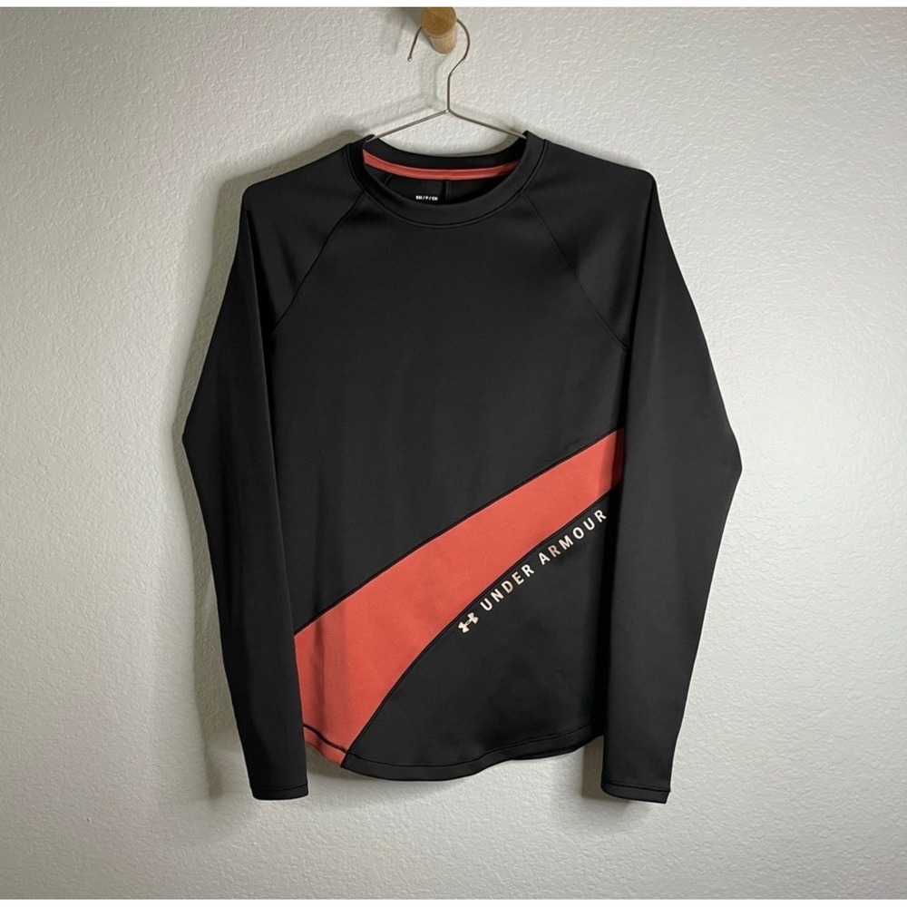 Under Armour ColdGear Fitted Black Coral Long Sleeve Top Women S
